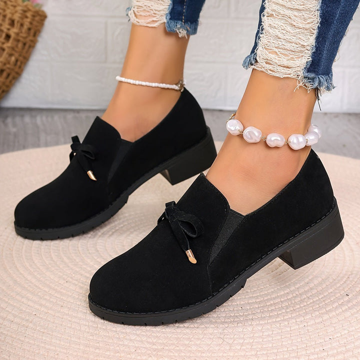 Nadia | Slip-On Loafers – Bow Detail for Effortless Style