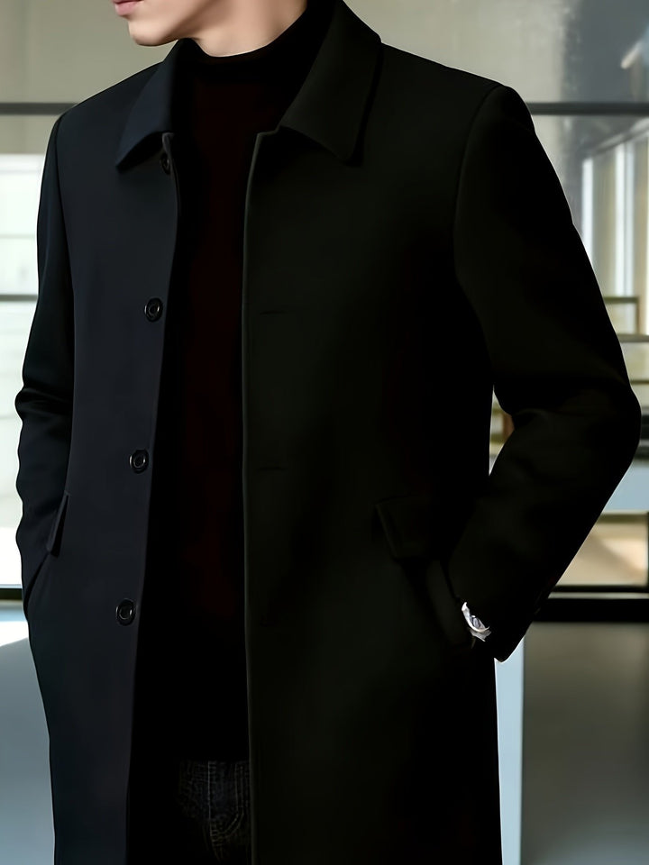Gerard | Single-Breasted Overcoat – Timeless Style for Men