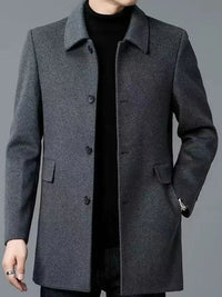 Adrian | Klassischer und stilvoller Trenchcoat aus Wollmischung