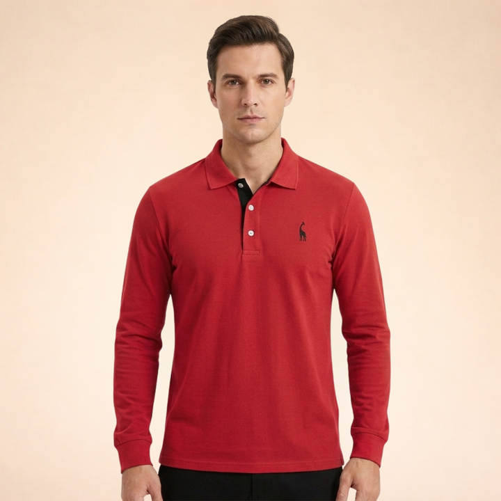 Anthony | Stilvolles & bequemes Langarm-Poloshirt