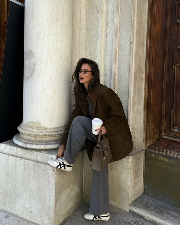 Sophia | Luxurious And Tactile Suede Blazer