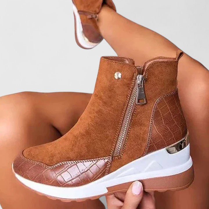 Charlotte | Stivaletti ortopedici con zeppa, eleganti e confortevoli