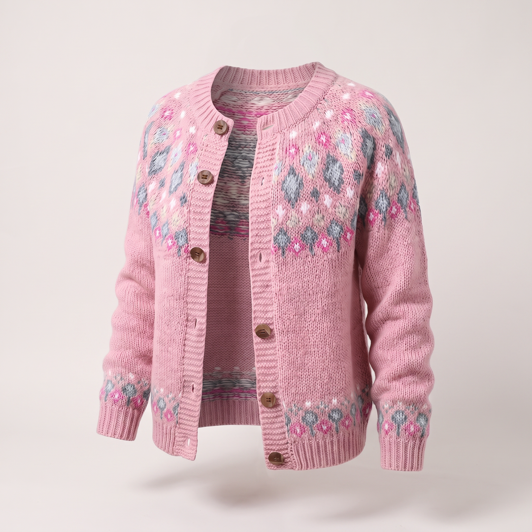 Lucille | Cardigan casual dalla vestibilità comoda, in maglia con bottoni