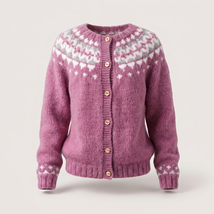Lucille | Cardigan casual dalla vestibilità comoda, in maglia con bottoni