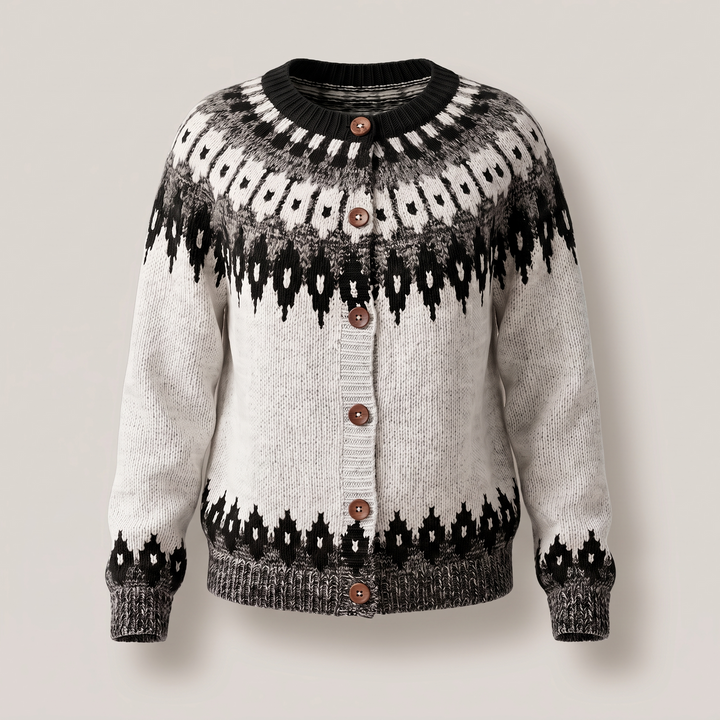 Lucille | Cardigan casual dalla vestibilità comoda, in maglia con bottoni