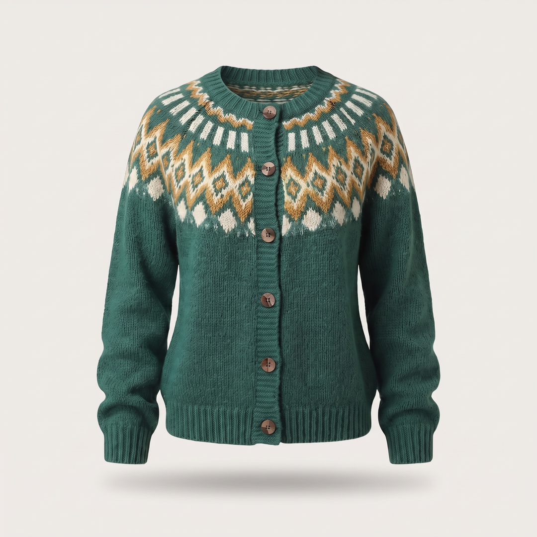 Lucille | Cardigan casual dalla vestibilità comoda, in maglia con bottoni
