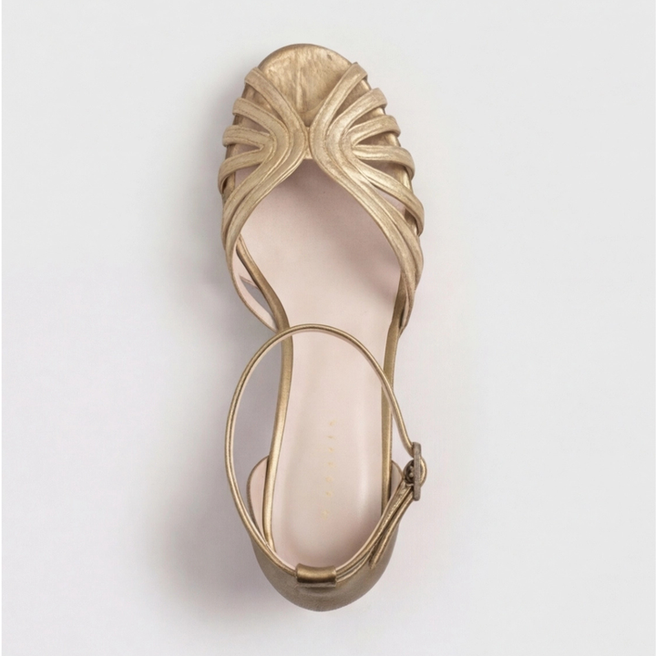 Megan | Block Heel Sandals – Stylish Woven Design for Women