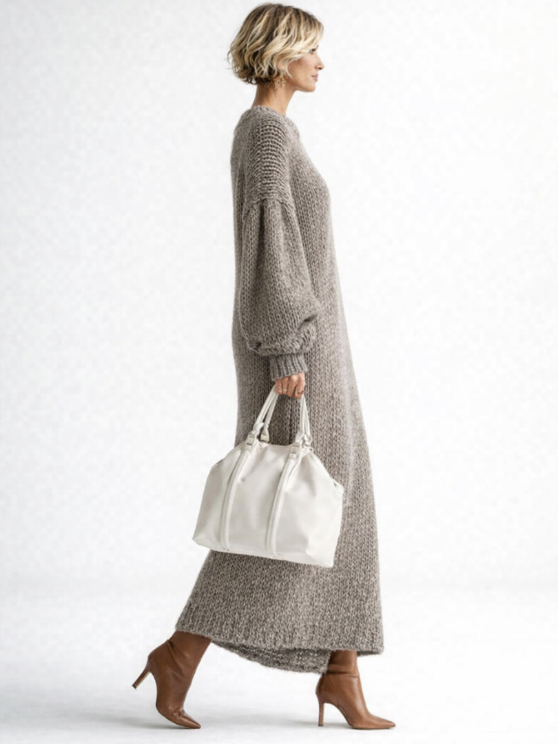 Valeria | Oversized Knit Maxi Dress for Women