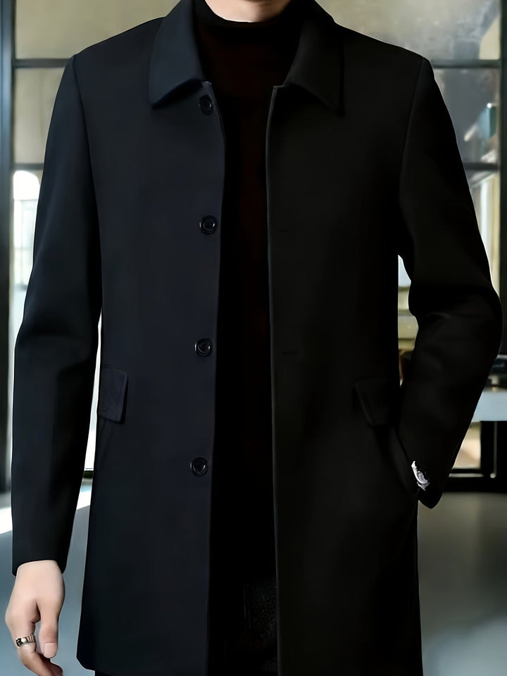 Gerard | Single-Breasted Overcoat – Timeless Style for Men
