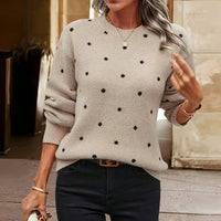 Victoria | Elegant Dotted Knit Sweater For Effortless Everyday Style