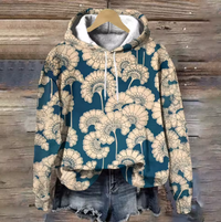 Hazel | Cozy And Stylish Jacquard Knit Hoodie