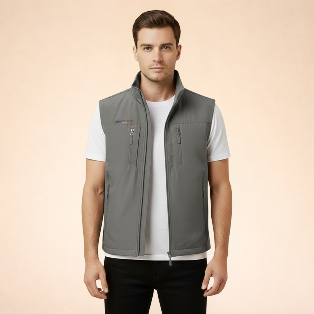 Kevin | Lightweight & Breathable Sleeveless Cargo Vest