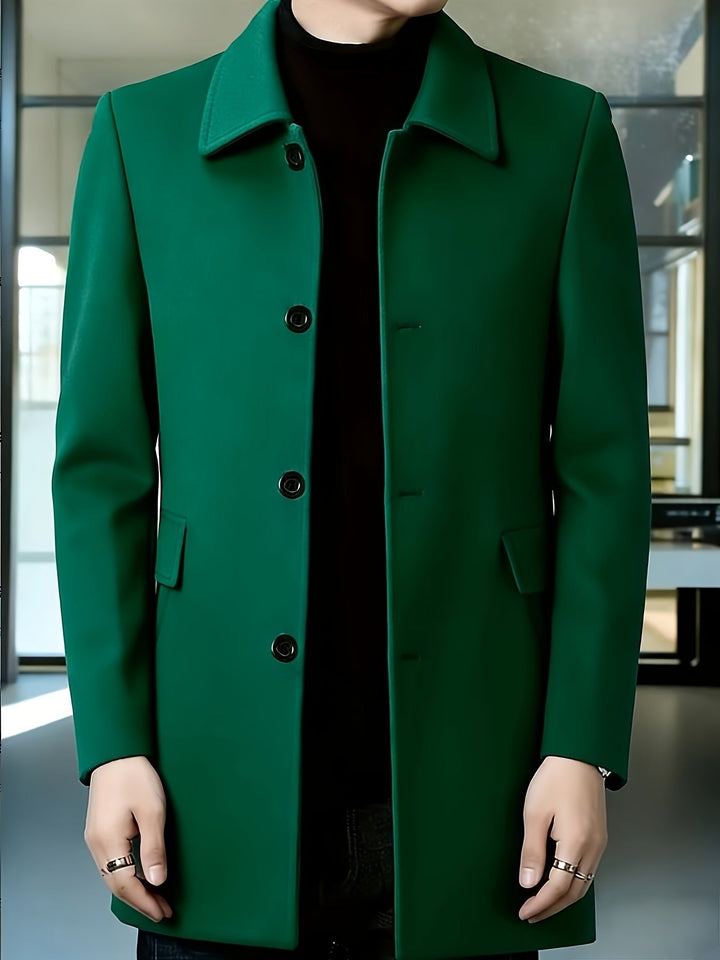 Gerard | Single-Breasted Overcoat – Timeless Style for Men