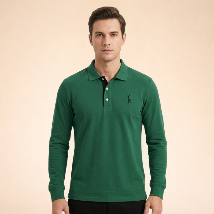 Anthony | Stilvolles & bequemes Langarm-Poloshirt