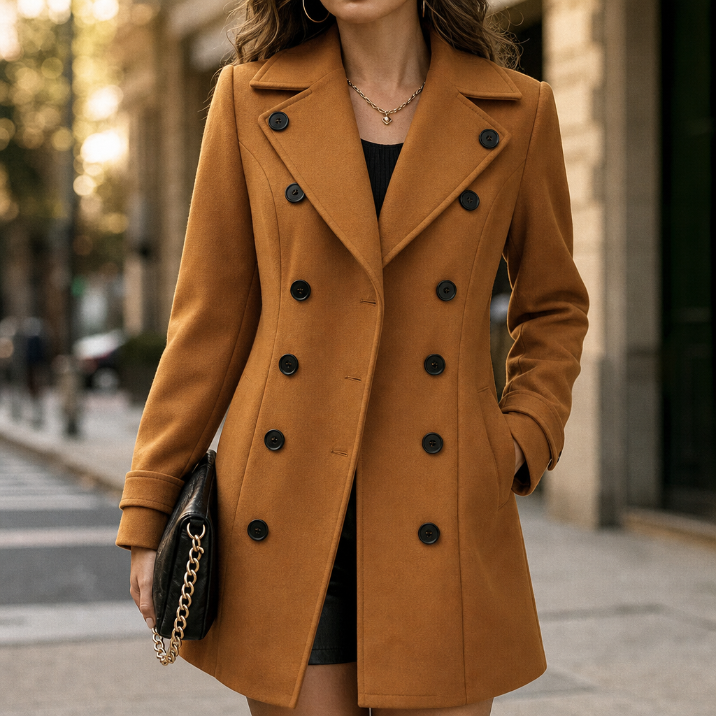 Overcoat & Co. | Double-Breasted Wool-Blend Coat for Women