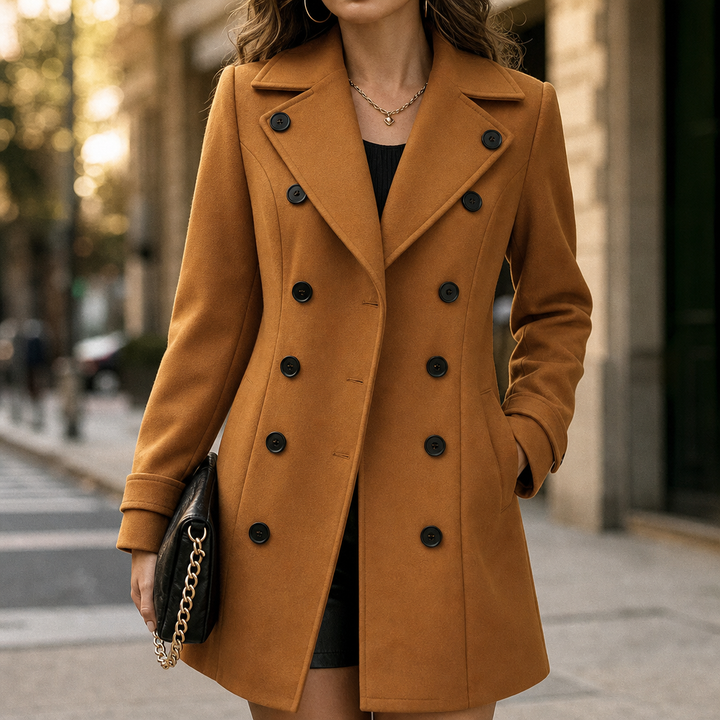 Overcoat & Co. | Double-Breasted Wool-Blend Coat for Women