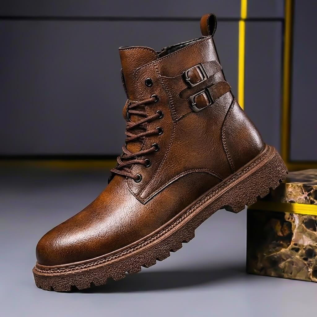 Griffin | Genuine Leather Boots – Vintage Style for Men