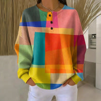 Mia | Vibrant And Stylish Multicolor Printed Sweater