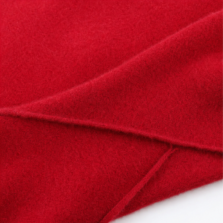 Mantelle | Draped Shawl Collar Open-Front Wool Coat