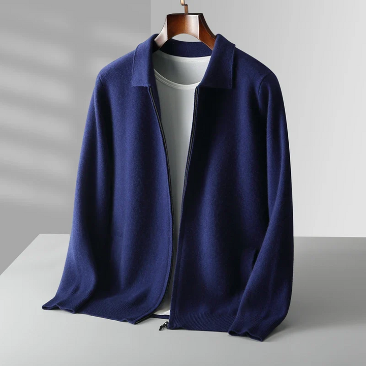 Oliver | Stilvolle und vielseitige Herren-Strickjacke mit durchgehendem Reißverschluss