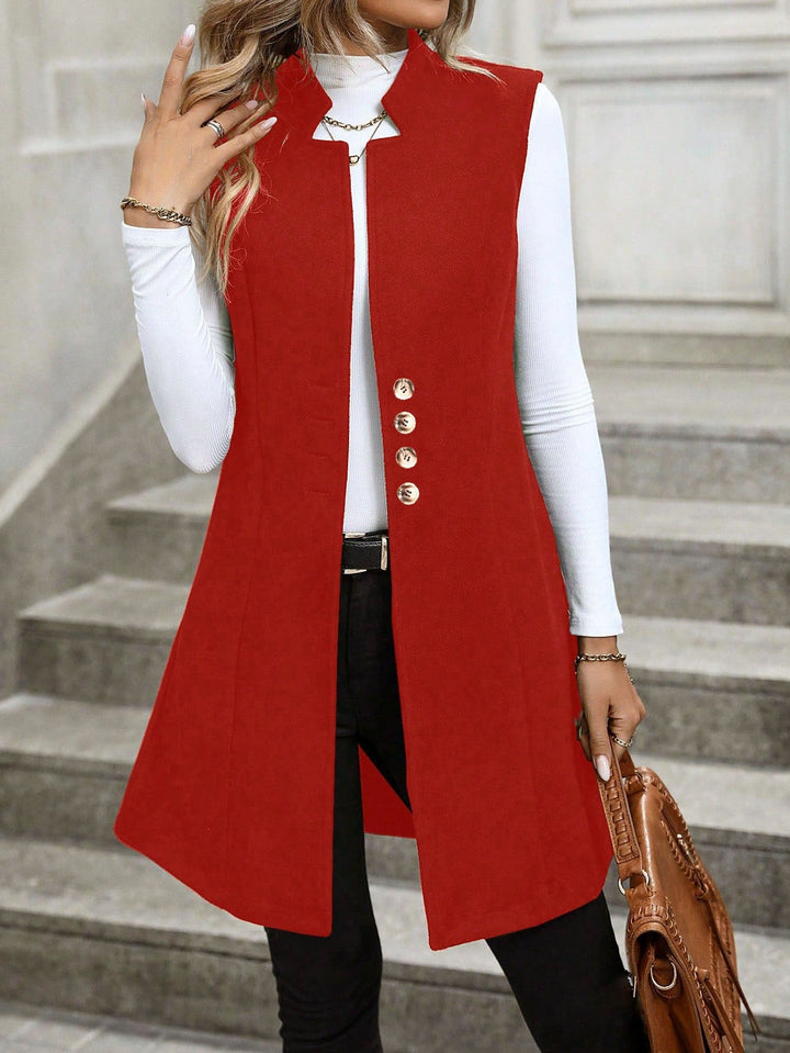 Nora | Gilet sartoriale con bottoni, chic e raffinato