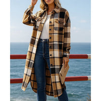 Juniper | Weicher, karierter Longline-Trenchcoat