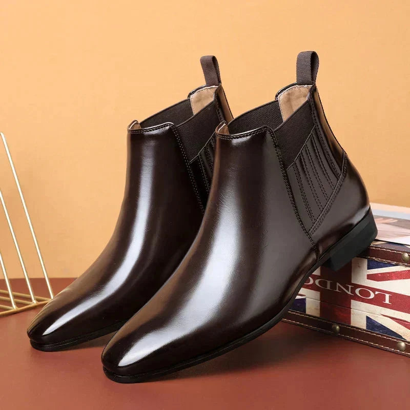 Dina | Sleek Pointed-Toe Chelsea Ankle Boots