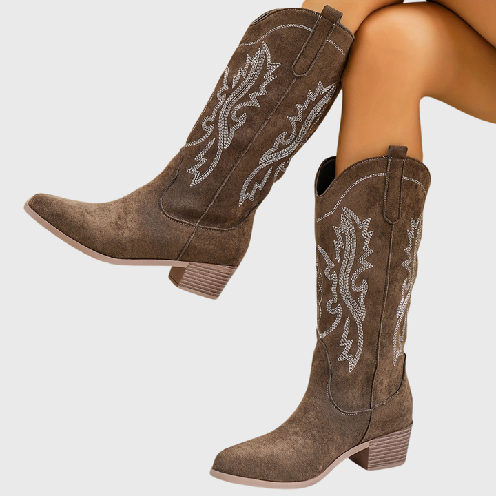 Louann | Elegant And Comfortable Wide-Calf Cowboy Boots