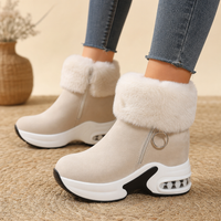 Fiona | Gemütliche, klobige, pelzgefütterte Stiefeletten