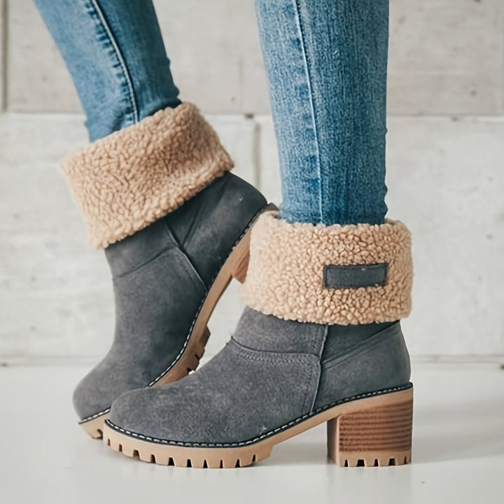 Melinda | Warme und bequeme, mit Fleece gefütterte Stiefel bis zur Wadenmitte