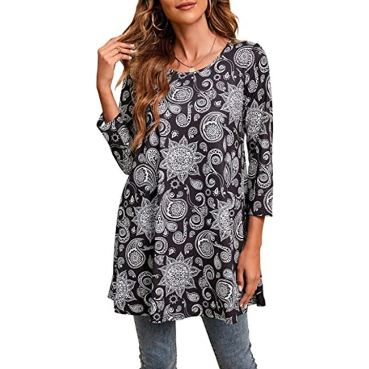 Emily | A-Linien-Tunika mit auffälligem Mandala-Print