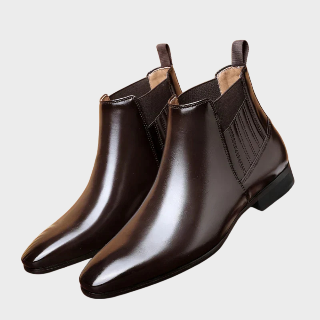 Dina | Sleek Pointed-Toe Chelsea Ankle Boots