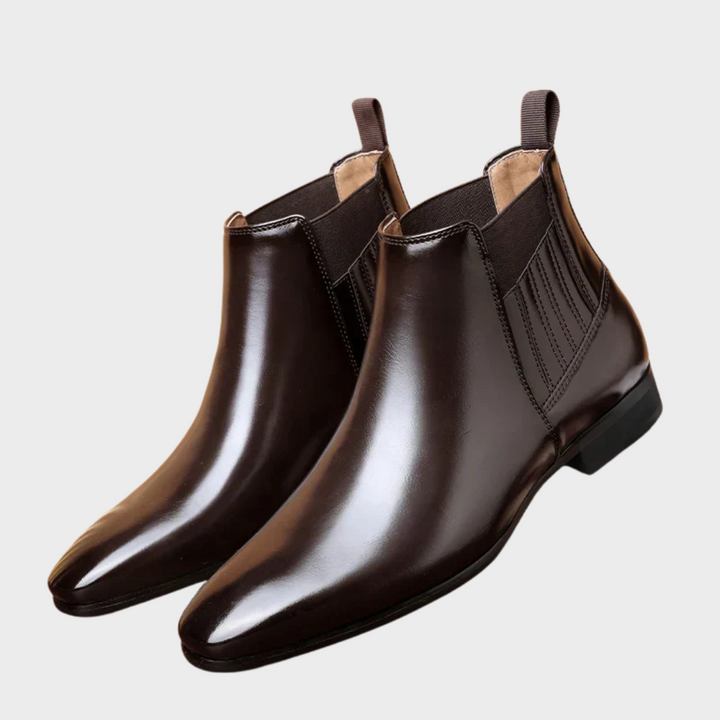 Dina | Sleek Pointed-Toe Chelsea Ankle Boots