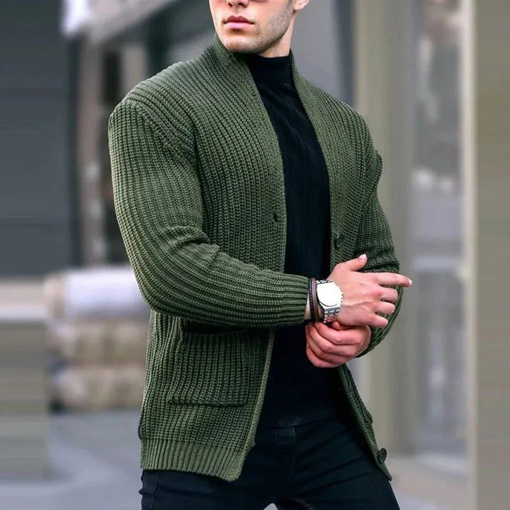Oliver | Cardigan in maglia moderno e funzionale dallo stile urbano