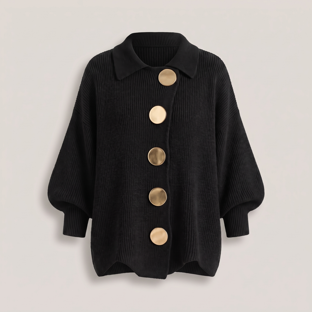 Mia | Relaxed Button-Front Knit Cardigan