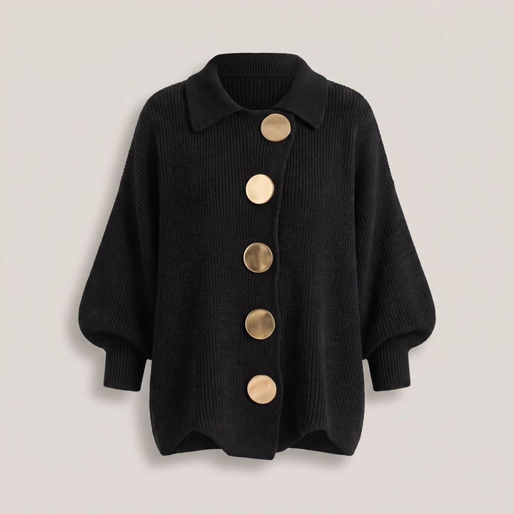 Mia | Relaxed Button-Front Knit Cardigan