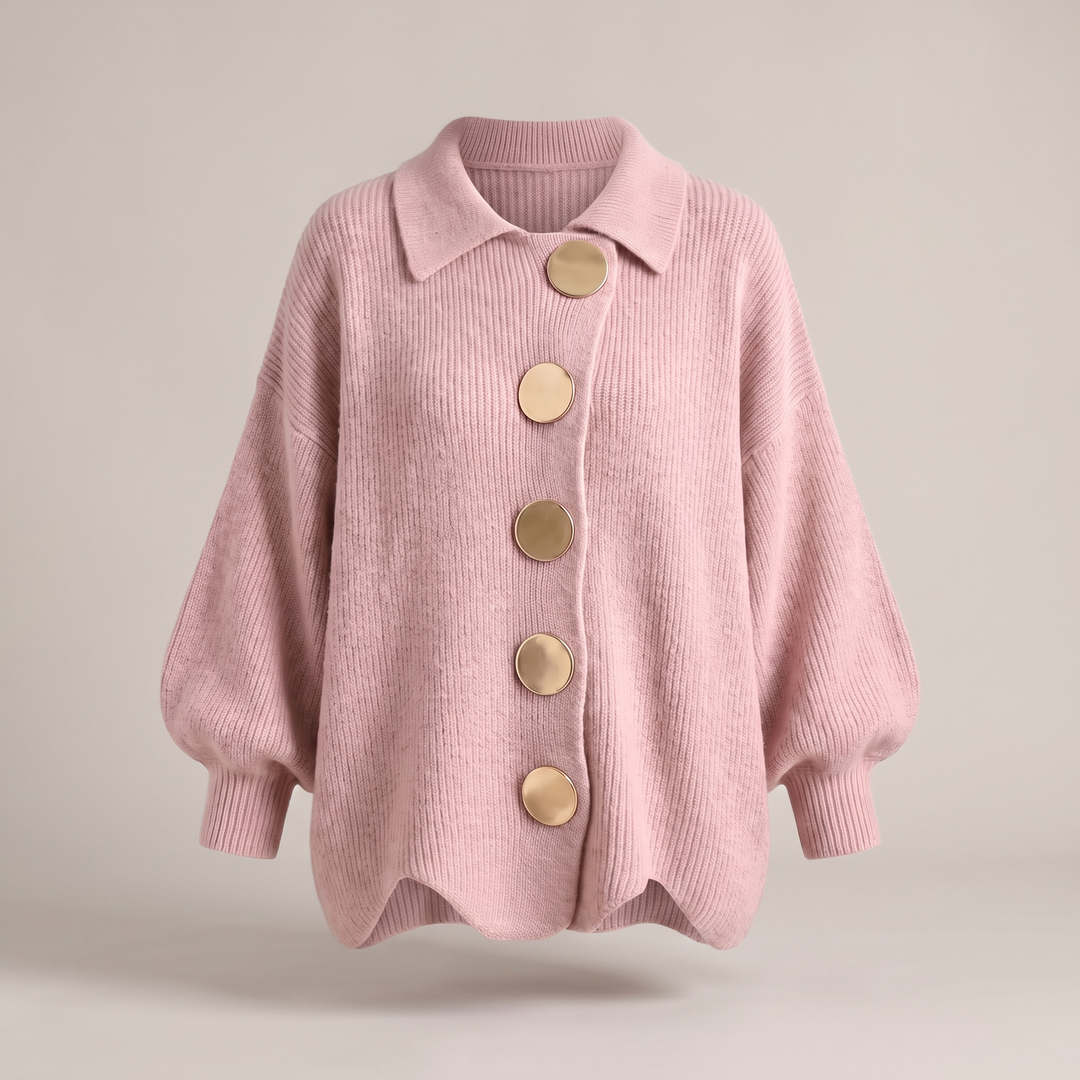 Mia | Relaxed Button-Front Knit Cardigan