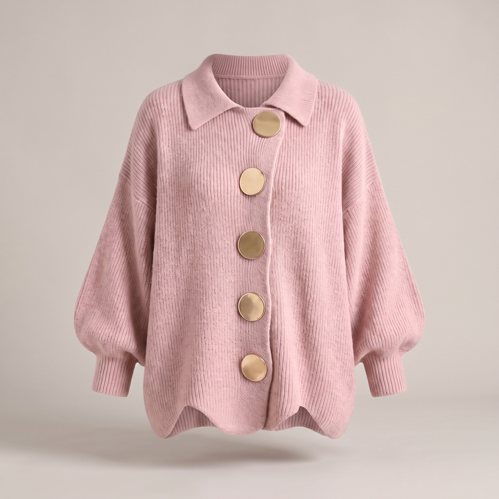 Mia | Relaxed Button-Front Knit Cardigan