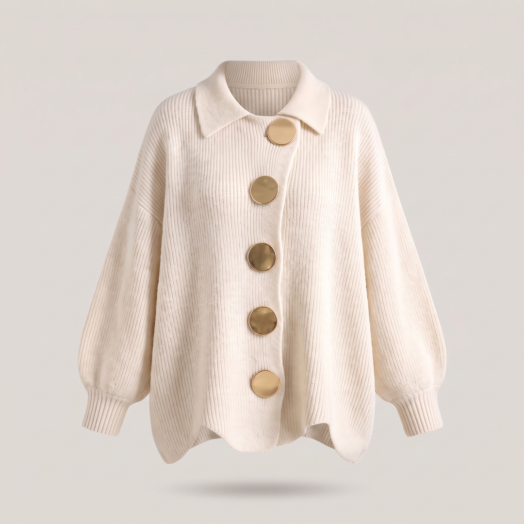Mia | Relaxed Button-Front Knit Cardigan