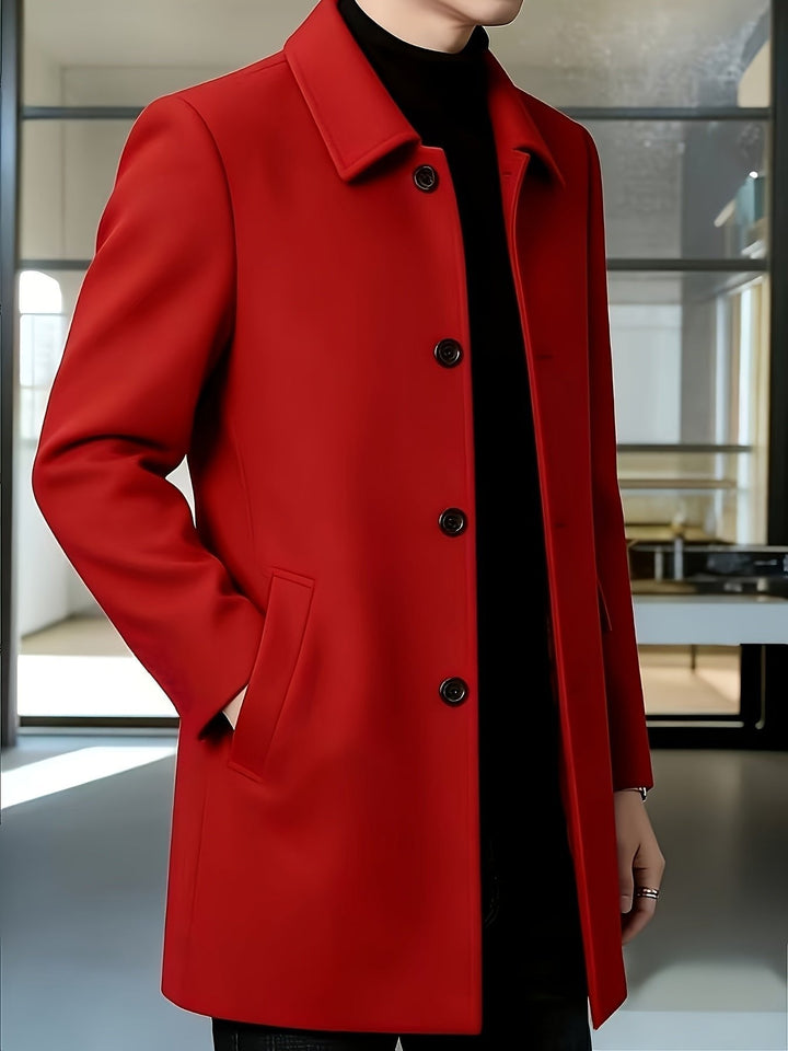 Gerard | Single-Breasted Overcoat – Timeless Style for Men