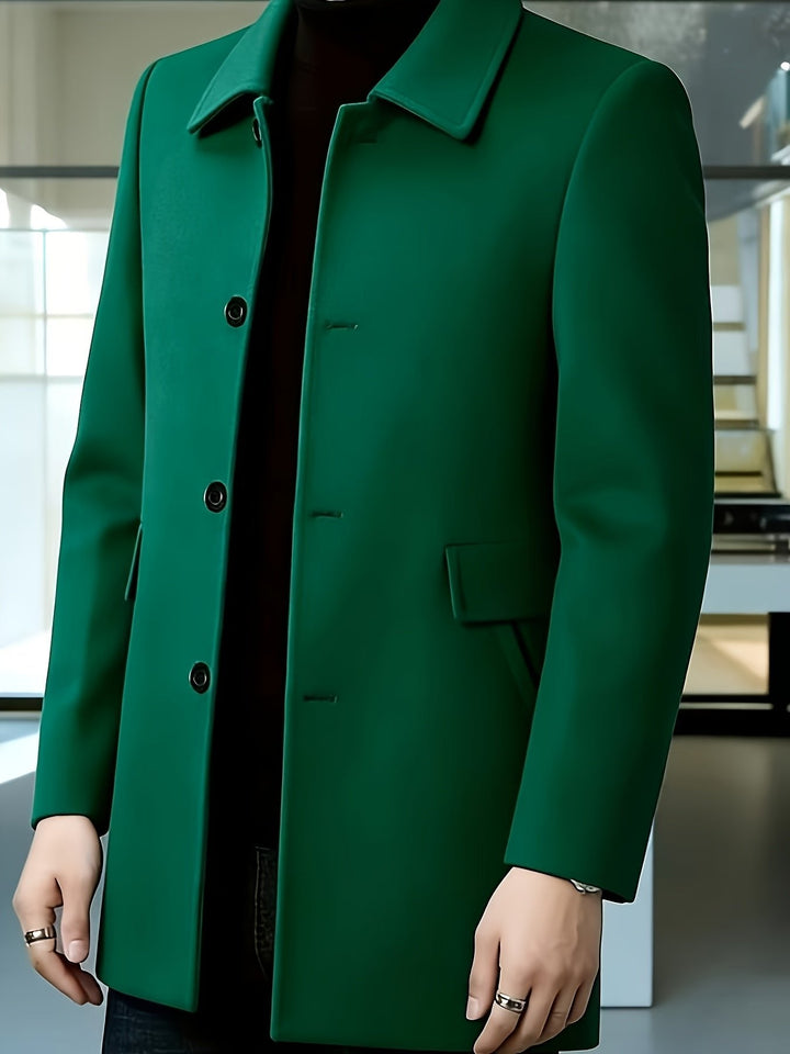 Gerard | Single-Breasted Overcoat – Timeless Style for Men