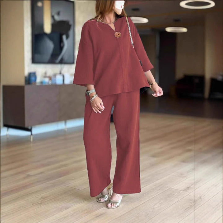 Rebecca | Lockeres Tunika-Oberteil und Set aus Hosen mit weitem Bein