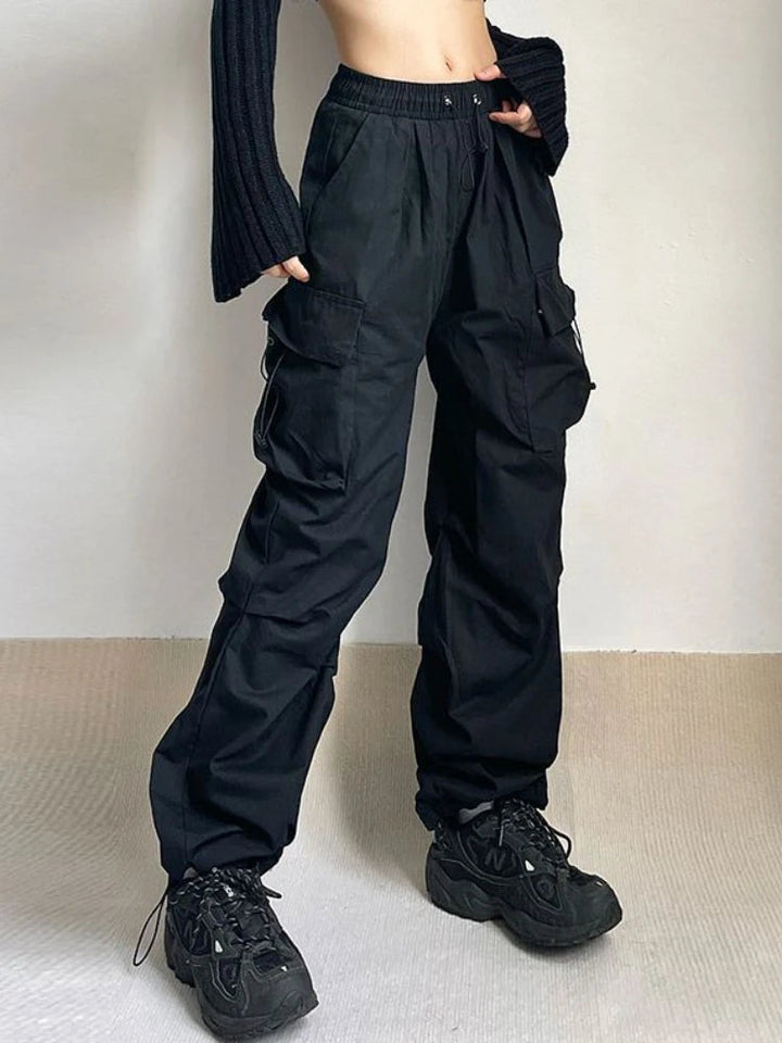 Katrin | Pantaloni cargo a gamba larga, alla moda e comodi