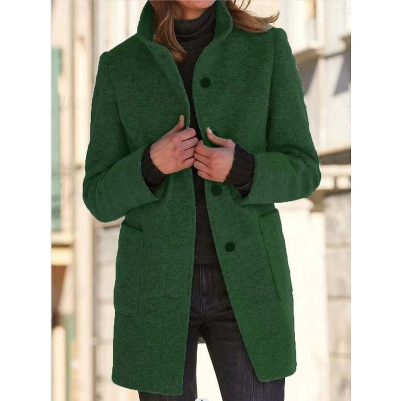 Felicity | Stand-Collar Coat – Timeless Everyday Elegance for Women