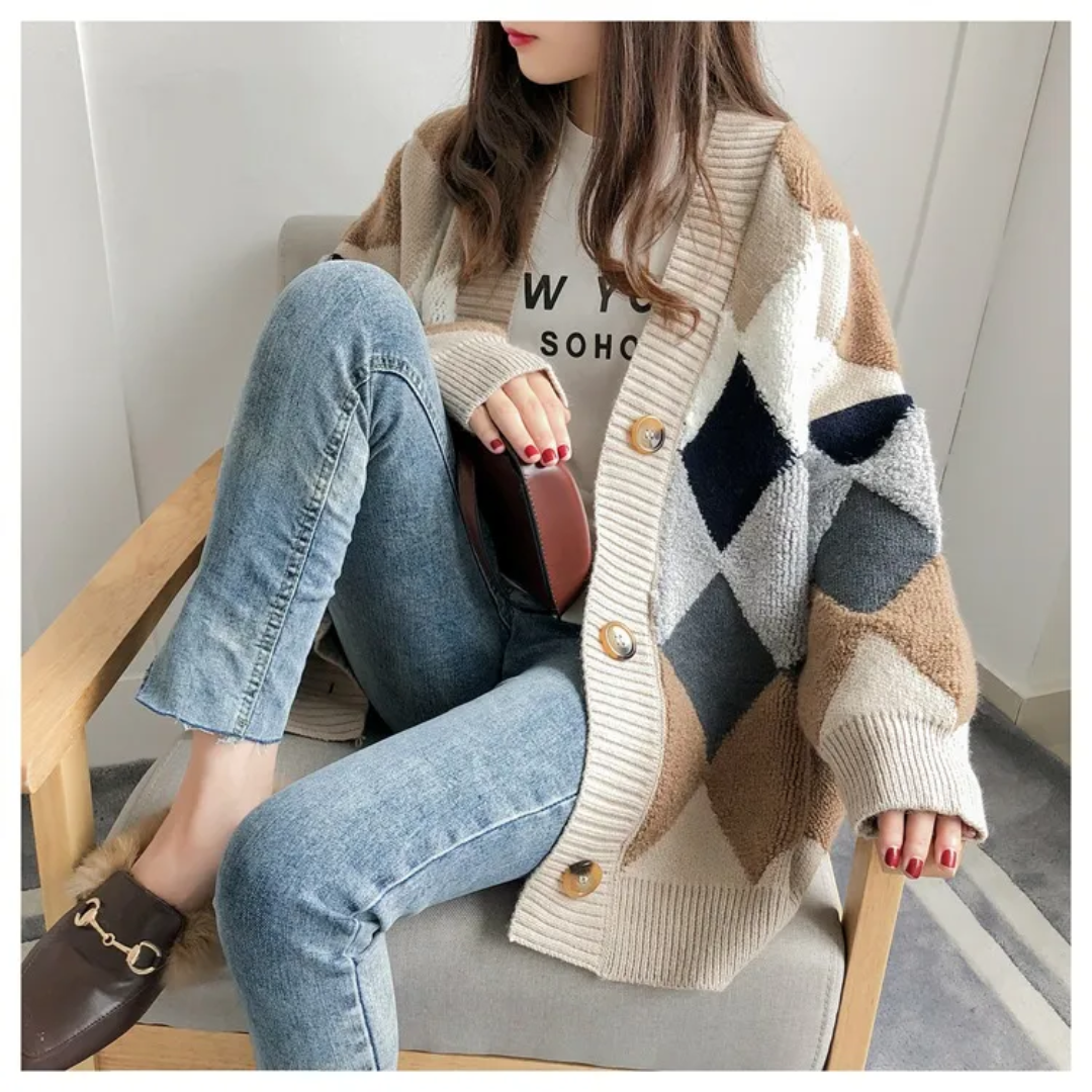 Florence | Chic And Cozy Oversized Buttoned Cardigan