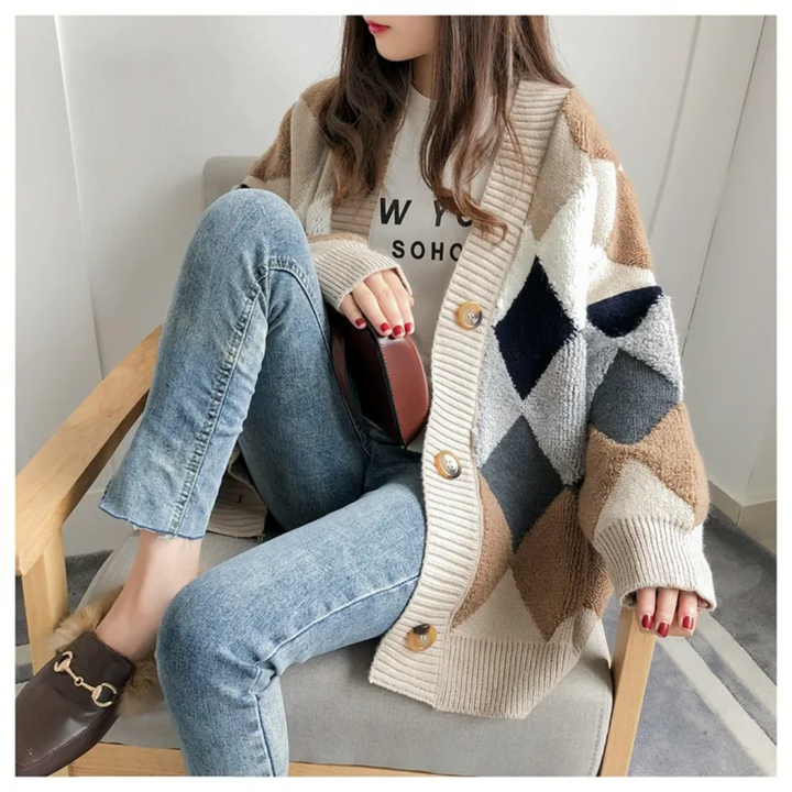 Florence | Chic And Cozy Oversized Buttoned Cardigan
