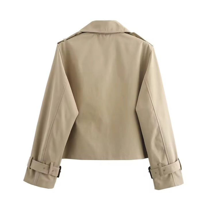 Leah | Trench coat moderno corto doppiopetto