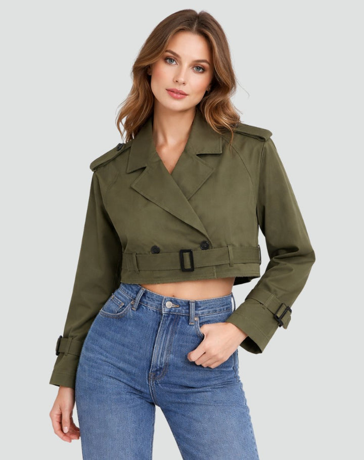 Chloe | Luxurious Short Trench Coat