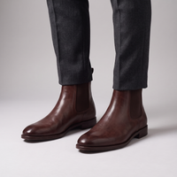 Albert | Polished Leather Chelsea Boots With a Discreet Height-Enhancing Lift