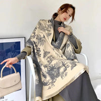 Alice | Oversized Floral Scarve for Elegant Layering